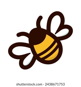 cute honeybee cartoon vector design