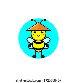 Rute Honeybibe mit Bauernhutgrafik-Design