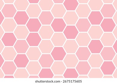 Linda ilustración de fondo de patrón de panal (rosa)