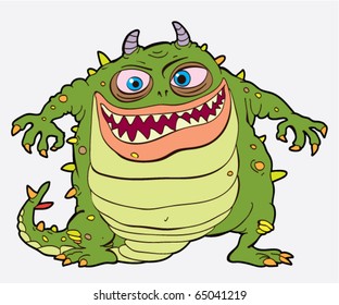 cute horned monster