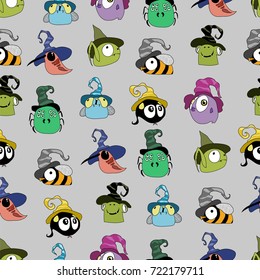 cute horror.seamless pattern