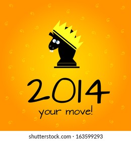 cute horse 2014 vector