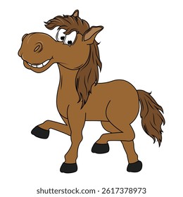 Cute Horse Animal Cartoon Collection