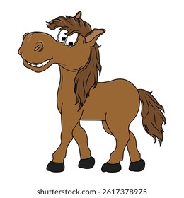 Cute Horse Animal Cartoon Collection