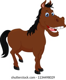 cute horse cartoon 