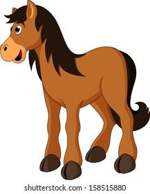 Cute horse cartoon