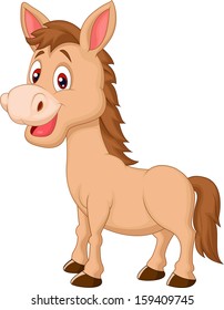 Cute horse cartoon