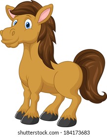 Cute horse cartoon