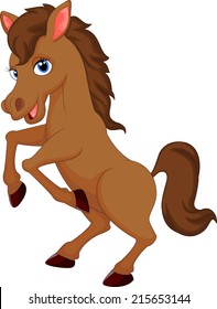 Cute horse cartoon