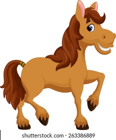 Cute horse cartoon