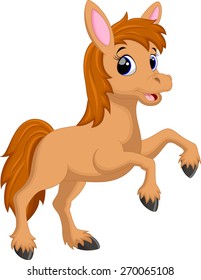 Cute horse cartoon