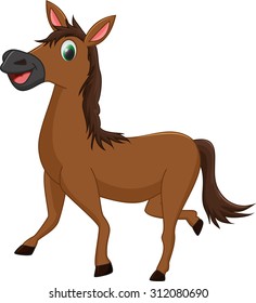 cute horse cartoon