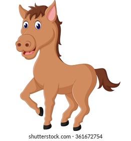 Cute horse cartoon