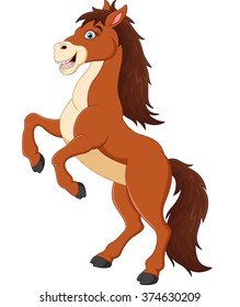 Cute horse cartoon