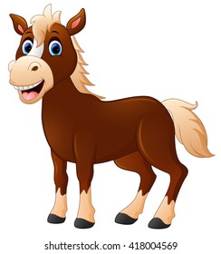 Cute horse cartoon