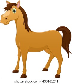 cute horse cartoon