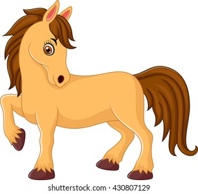 Cute horse cartoon