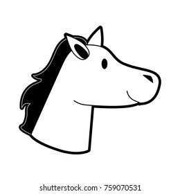 Cute horse cartoon