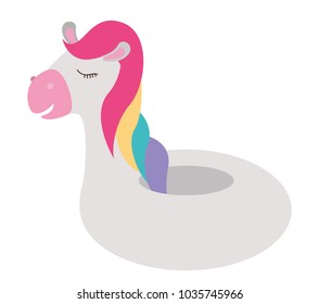 cute horse float icon