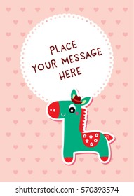 cute horse message