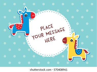 cute horse message