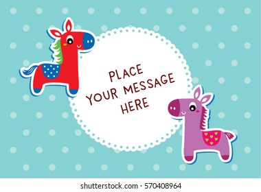 cute horse message