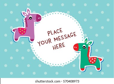 cute horse message