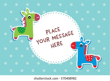 cute horse message