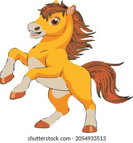 Cute Horse Vector .cartoon Baby