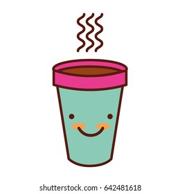 cute hot coffe cup