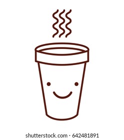 cute hot coffe cup