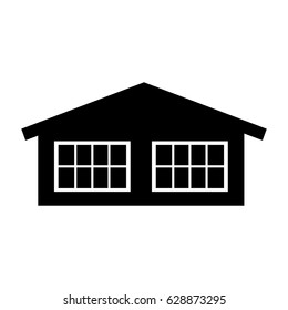 cute house exterior icon