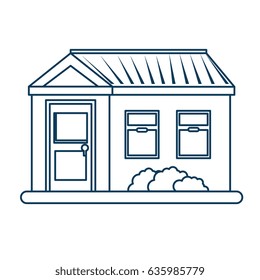 cute house exterior icon