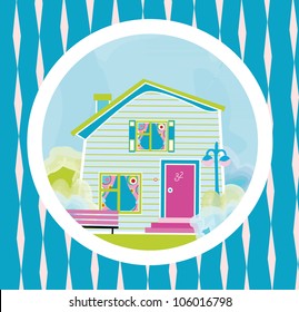 Cute house illustration