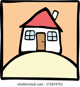 Cute house the hill