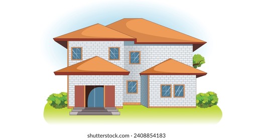 A cute house vector illustration