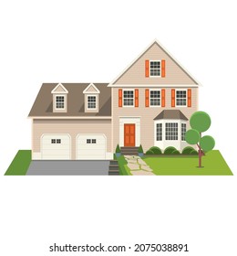 Cute house vector illustration icon