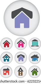 cute houses. vector