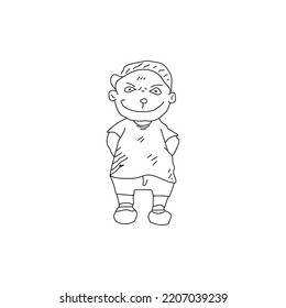 Diseño de ilustraciones de personajes humanos, este diseño está hecho con un tema de línea único y elegante, este diseño es adecuado para su uso en varios medios como ropa, estuches de celulares y otros