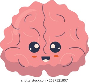 Cute Human Internal Organs Character. Vector Illustration in Cartoon Design.