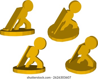 cute human shaped bookmark design vector illustration sketch modern