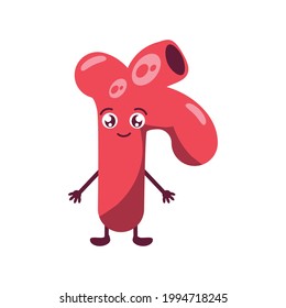 cute human veins icon isolated