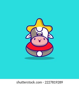 Cute Humanized pig Animal Character Cartoon Vector Illustration