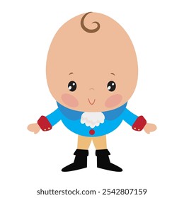 Cute  Humpty Dumpty  vector cartoon illustration