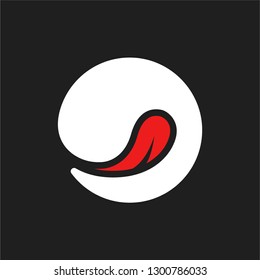 Cute hungry emoticon, emoji, smiley