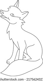 A Cute Hungry Fox Vector Art