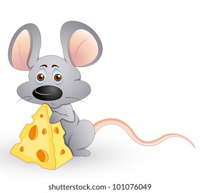 Cute Hungry Mouse