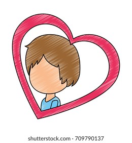 cute husband with heart