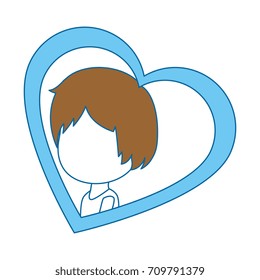 cute husband with heart