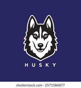 Cute Husky dog Vector illustration